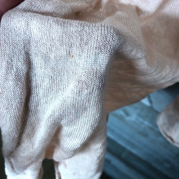 J. Jill silk metallic open front cardigan pink sweater - Picture 8 of 8